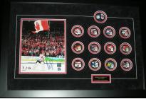 Team Canada 2010 - signed Luongo w/Olympic Pin Set